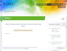 Tablet Screenshot of html5schools.wordpress.com