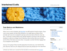 Tablet Screenshot of intertwinedcrafts.wordpress.com