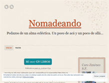 Tablet Screenshot of nomadeando.wordpress.com