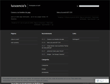 Tablet Screenshot of luiscencio.wordpress.com