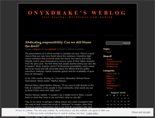 Tablet Screenshot of onyxdrake.wordpress.com