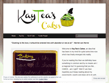 Tablet Screenshot of kayteascakes.wordpress.com