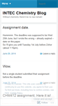 Mobile Screenshot of intechemistry.wordpress.com