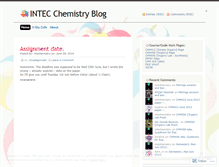 Tablet Screenshot of intechemistry.wordpress.com