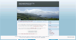 Desktop Screenshot of insaneprojects.wordpress.com