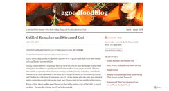 Desktop Screenshot of agoodfoodblog.wordpress.com