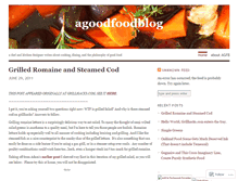 Tablet Screenshot of agoodfoodblog.wordpress.com