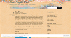 Desktop Screenshot of ganttenglish1301fall2010.wordpress.com