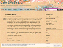 Tablet Screenshot of ganttenglish1301fall2010.wordpress.com