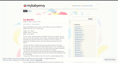 Desktop Screenshot of mybabyenvy.wordpress.com