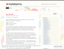 Tablet Screenshot of mybabyenvy.wordpress.com
