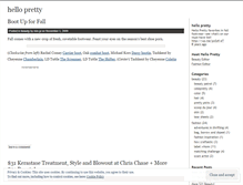 Tablet Screenshot of hellopretty2.wordpress.com