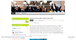 Desktop Screenshot of educaresunriesgo.wordpress.com