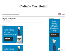 Tablet Screenshot of colinscarbuild.wordpress.com