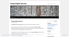 Desktop Screenshot of cheapflightsecretsexposed.wordpress.com