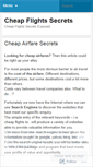 Mobile Screenshot of cheapflightsecretsexposed.wordpress.com