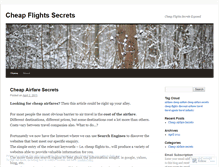 Tablet Screenshot of cheapflightsecretsexposed.wordpress.com