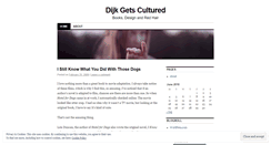 Desktop Screenshot of dijkgetscultured.wordpress.com