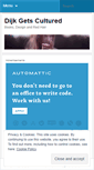 Mobile Screenshot of dijkgetscultured.wordpress.com