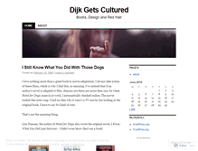 Tablet Screenshot of dijkgetscultured.wordpress.com