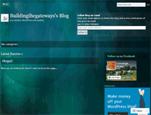 Tablet Screenshot of buildingthegateways.wordpress.com