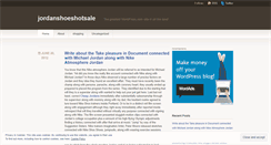 Desktop Screenshot of jordanshoeshotsale.wordpress.com