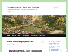 Tablet Screenshot of dansvilleareahistoricalsociety.wordpress.com