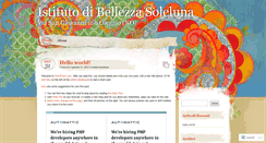 Desktop Screenshot of bellezzasoleluna.wordpress.com