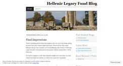 Desktop Screenshot of helleniclegacy.wordpress.com