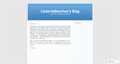 Desktop Screenshot of cedarsbeeches.wordpress.com