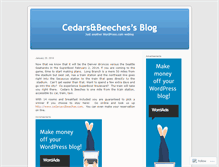 Tablet Screenshot of cedarsbeeches.wordpress.com