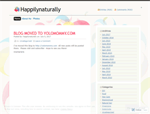 Tablet Screenshot of happilynaturally.wordpress.com