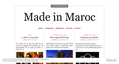 Desktop Screenshot of madeinmaroc.wordpress.com