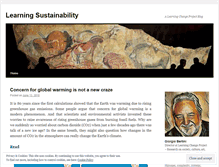 Tablet Screenshot of learningsustainability.wordpress.com