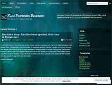 Tablet Screenshot of flintforensics.wordpress.com