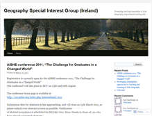Tablet Screenshot of geographyspecialinterestgroupireland.wordpress.com