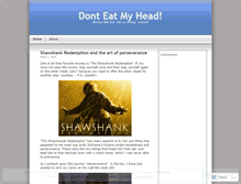 Tablet Screenshot of donteatmyhead.wordpress.com