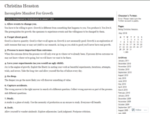 Tablet Screenshot of christinaheaston.wordpress.com