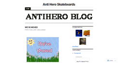 Desktop Screenshot of antiheroskateboards.wordpress.com
