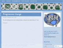 Tablet Screenshot of fenlanders.wordpress.com