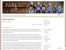 Tablet Screenshot of parksrecreation.wordpress.com