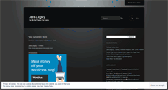 Desktop Screenshot of jaeslegacy.wordpress.com