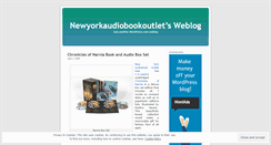 Desktop Screenshot of newyorkaudiobookoutlet.wordpress.com