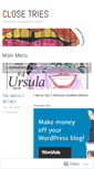 Mobile Screenshot of closetries.wordpress.com