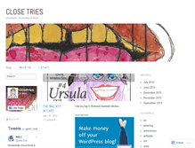 Tablet Screenshot of closetries.wordpress.com