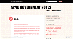 Desktop Screenshot of govnotes.wordpress.com