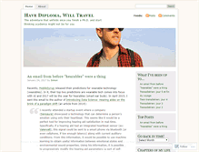 Tablet Screenshot of havediplomawilltravel.wordpress.com