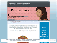 Tablet Screenshot of doctorlazarus.wordpress.com