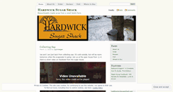 Desktop Screenshot of hardwicksugarshack.wordpress.com