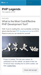 Mobile Screenshot of phplegends.wordpress.com
